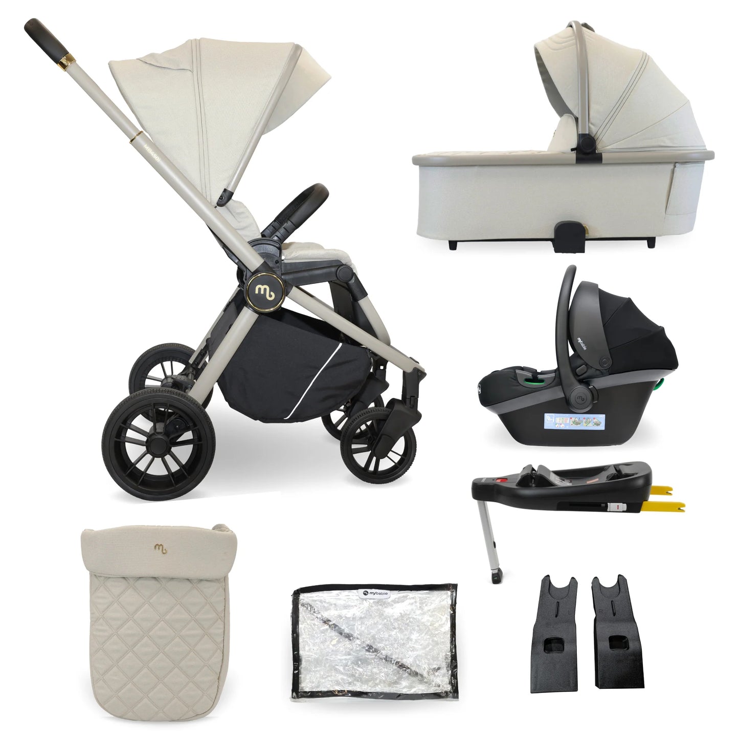 My Babiie Mb450i Ivory Inc Isofix Base