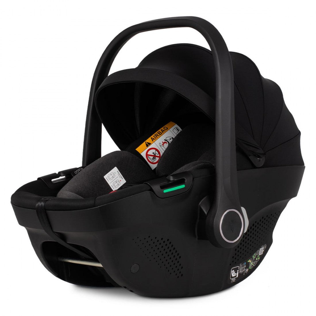 Venicci Claro 3 in 1 with Tiago 360 Car Seat Travel System Bundle, Forest Green
