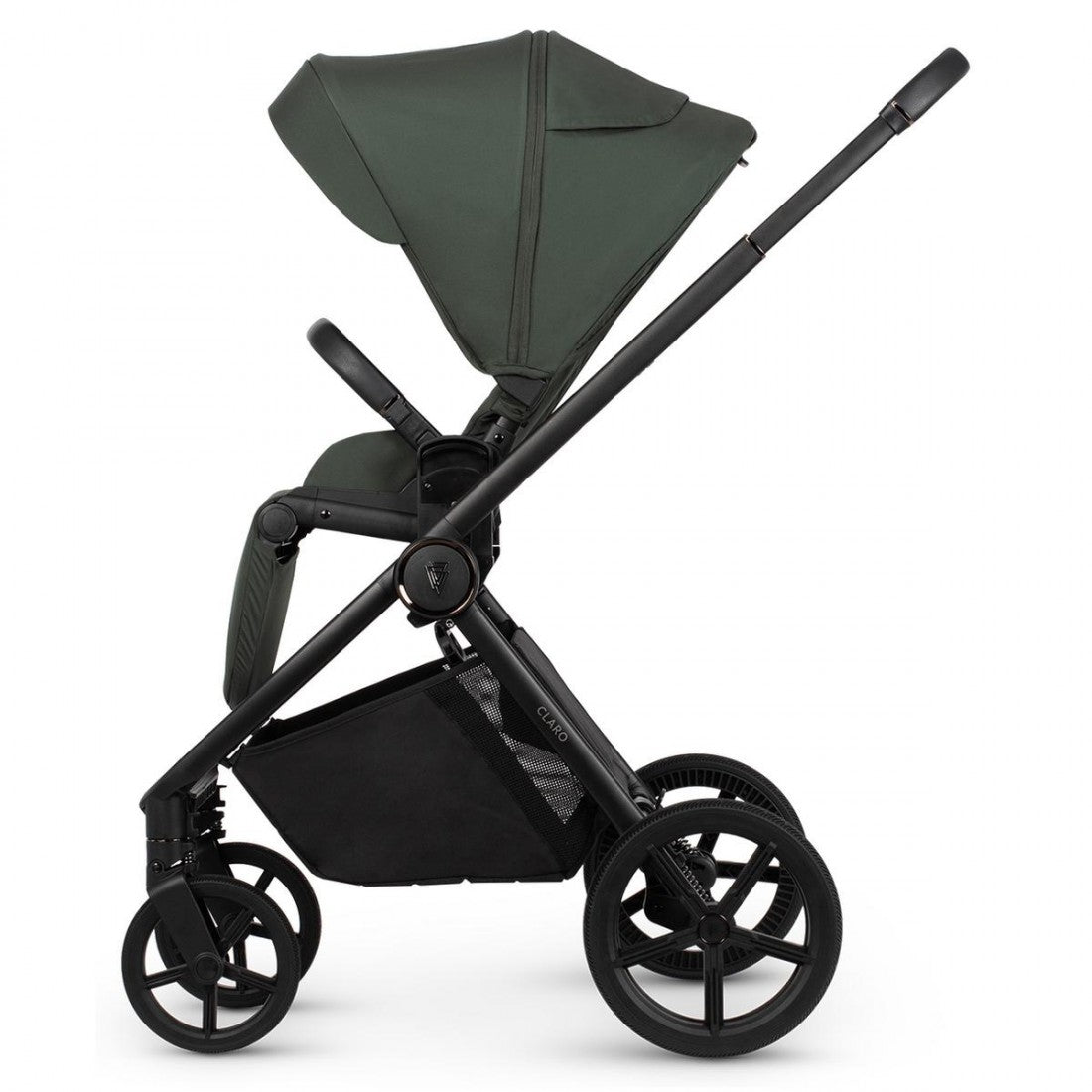 Venicci Claro 3 in 1 with Tiago 360 Car Seat Travel System Bundle, Forest Green