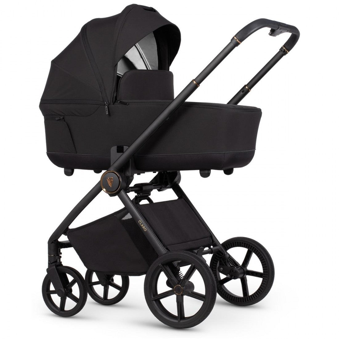 Venicci Claro 3 in 1 with Tiago 360 Car Seat Travel System Bundle, Noir