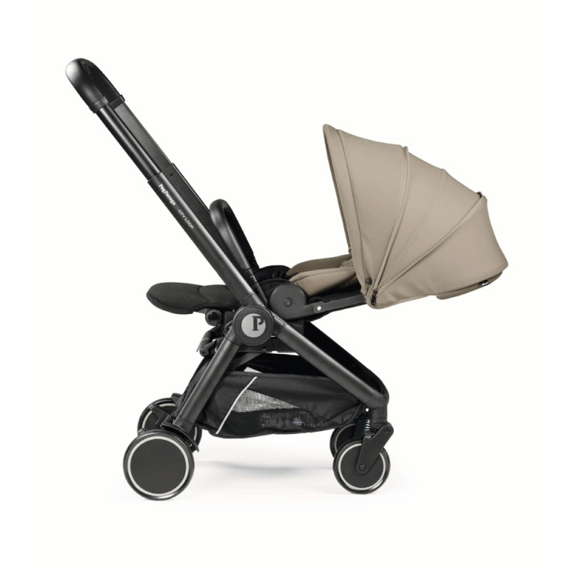 Peg Perego City Loop Chassis, Seat Unit, Carrycot & Primo Viaggio Car Seat Bundle - Vanilla Blend