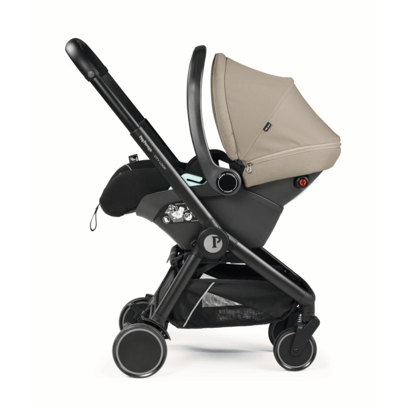 Peg Perego City Loop Chassis, Seat Unit & Primo Viaggio Car Seat Bundle - Vanilla Blend