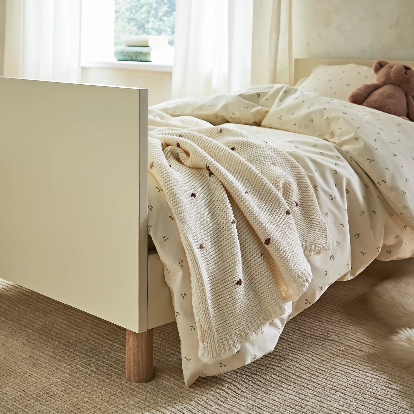 Harper 2 Piece Nursery Furniture Set - Cream & Ash