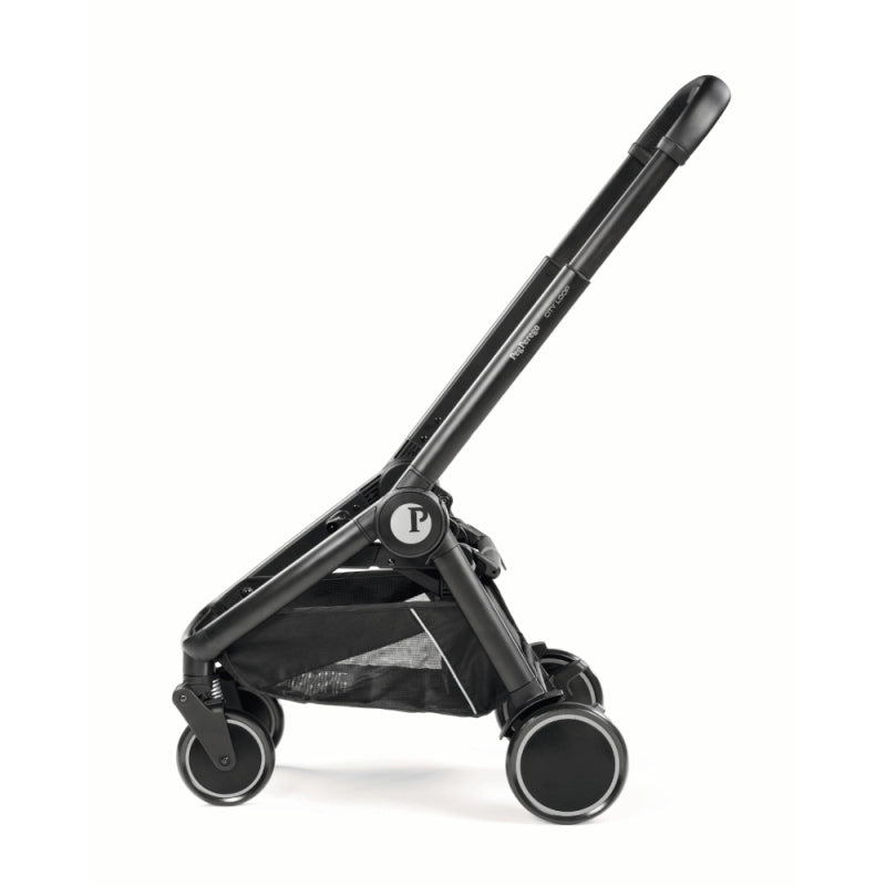Peg Perego City Loop Chassis Plus Primo Viaggo Lounge Car Seat Bundle - True Black