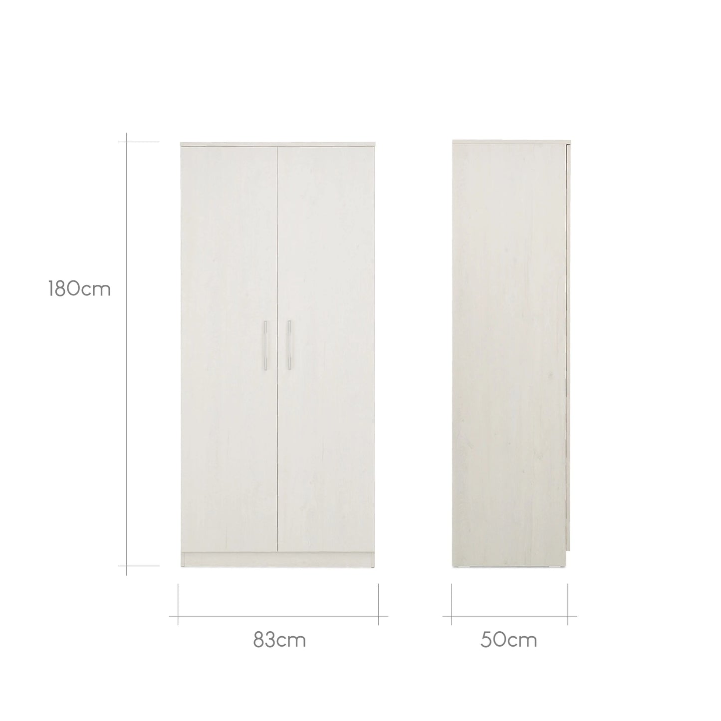 CuddleCo Freya 3 Piece Nursery Furniture Set - Coastal White