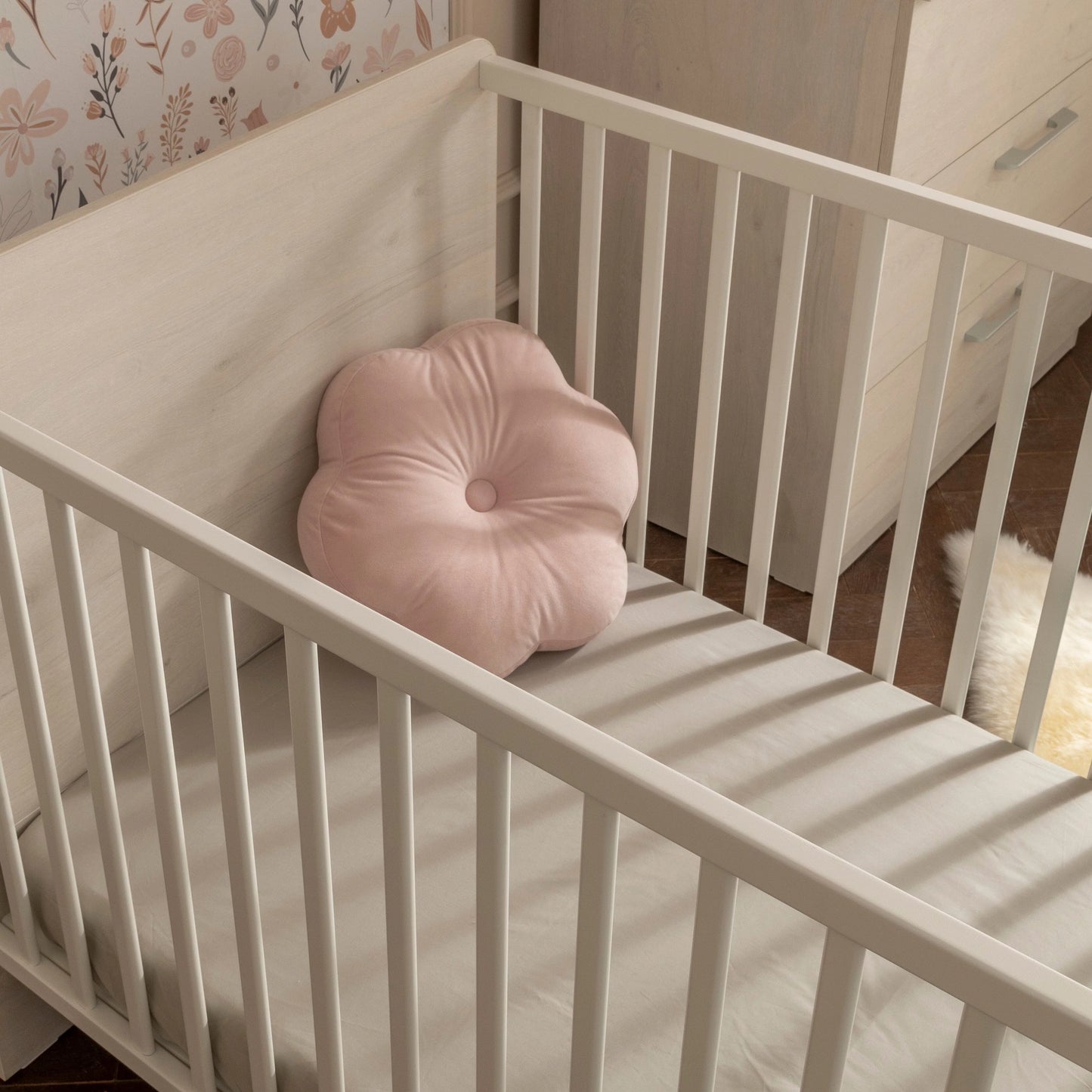 CuddleCo Freya 2 Piece Nursery Furniture Set - Coastal White