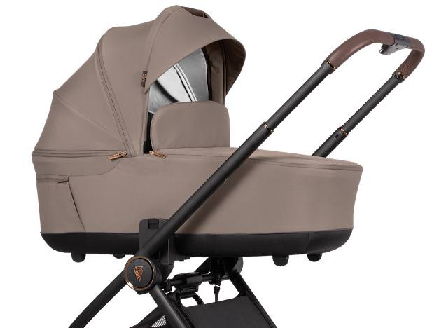 Venicci Claro 3 in 1 with Tiago Black Car Seat Travel System Bundle, Almond Pre Order Mid July Delivery