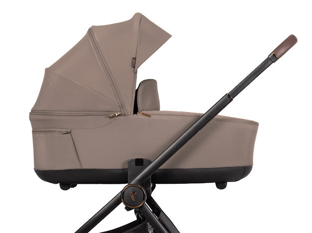 Venicci Claro 3 in 1 with Tiago Black Car Seat Travel System Bundle, Almond Pre Order Mid July Delivery