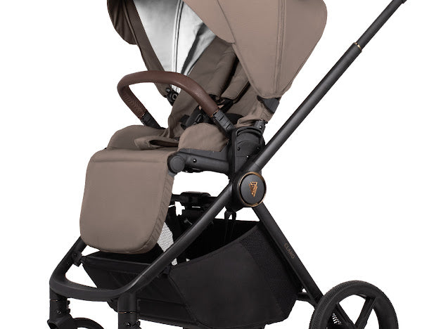 Venicci Claro 3 in 1 with Tiago Black Car Seat Travel System Bundle, Almond Pre Order Mid July Delivery