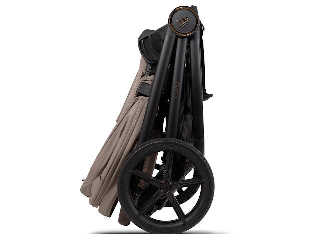 Venicci Claro 3 in 1 with Tiago Black Car Seat Travel System Bundle, Almond Pre Order Mid July Delivery