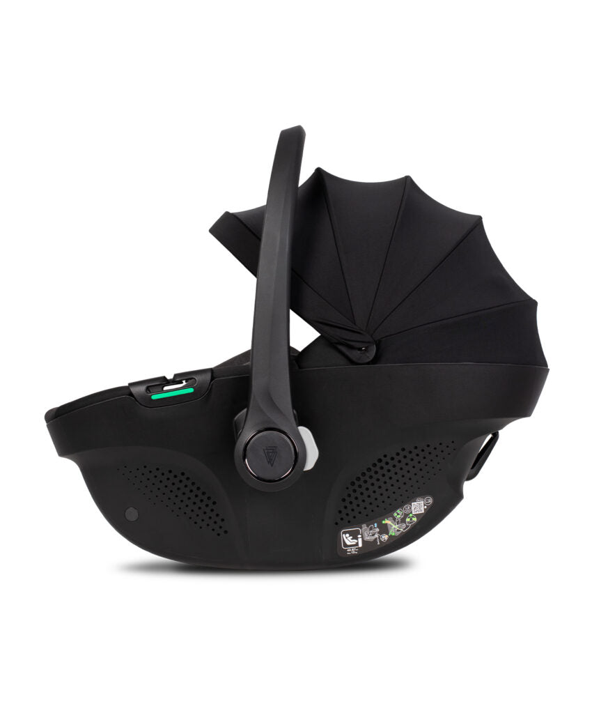 Venicci Claro 3 in 1 with Tiago Black Car Seat Travel System Bundle, Almond Pre Order Mid July Delivery