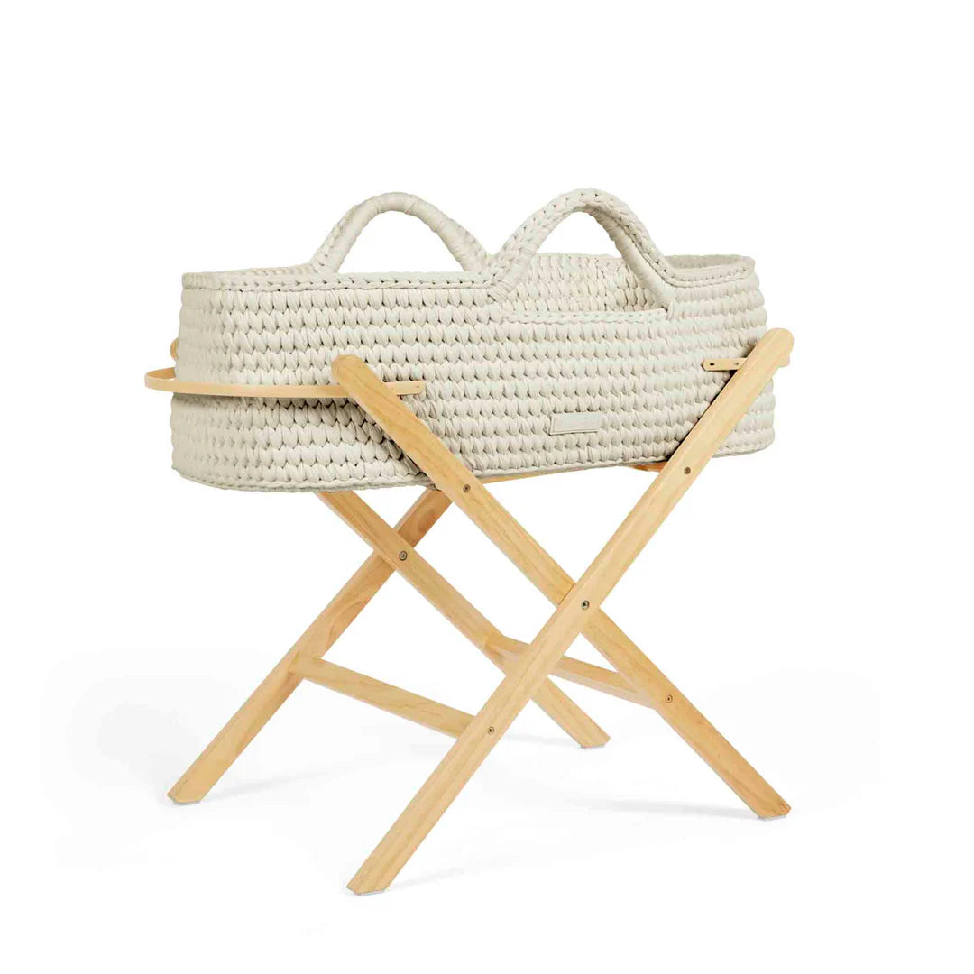 Ickle Bubba Nova Basket And Stand Crochet Cloud With Pine Stand