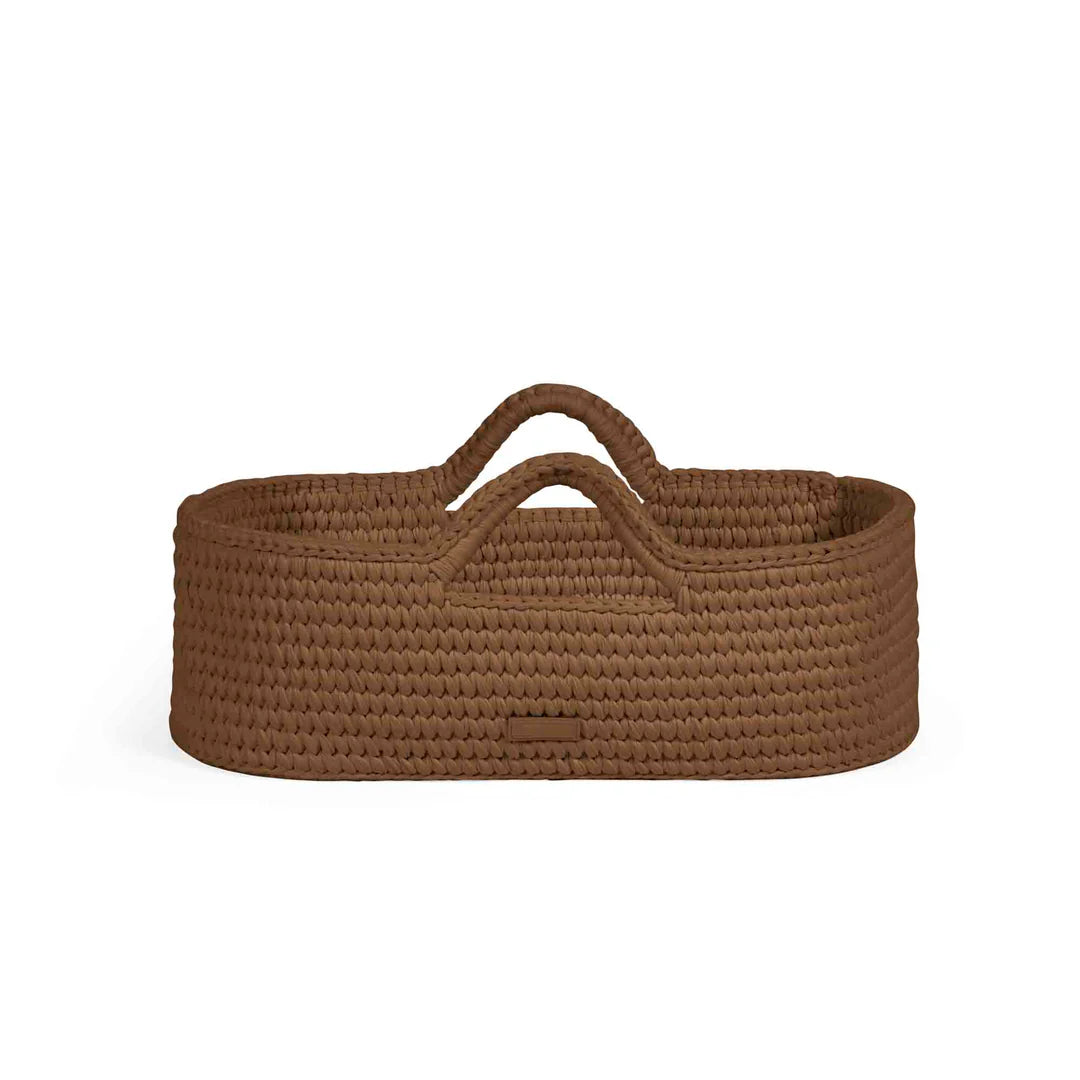 Ickle Bubba Nova Basket And Stand Crochet Mocha With Pine Stand