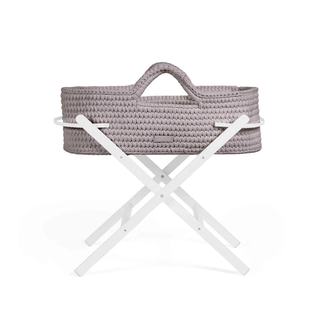 Ickle Bubba Nova Basket And Stand Crochet Tawny With White Stand