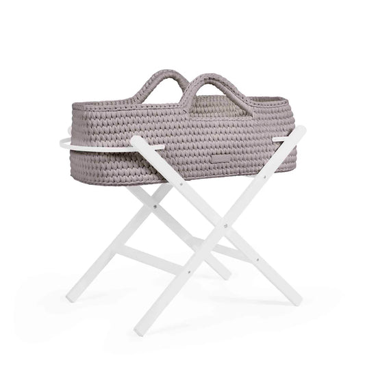 Ickle Bubba Nova Basket And Stand Crochet Tawny With White Stand