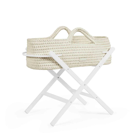Ickle Bubba Nova Basket And Stand Crochet Cloud With White Stand