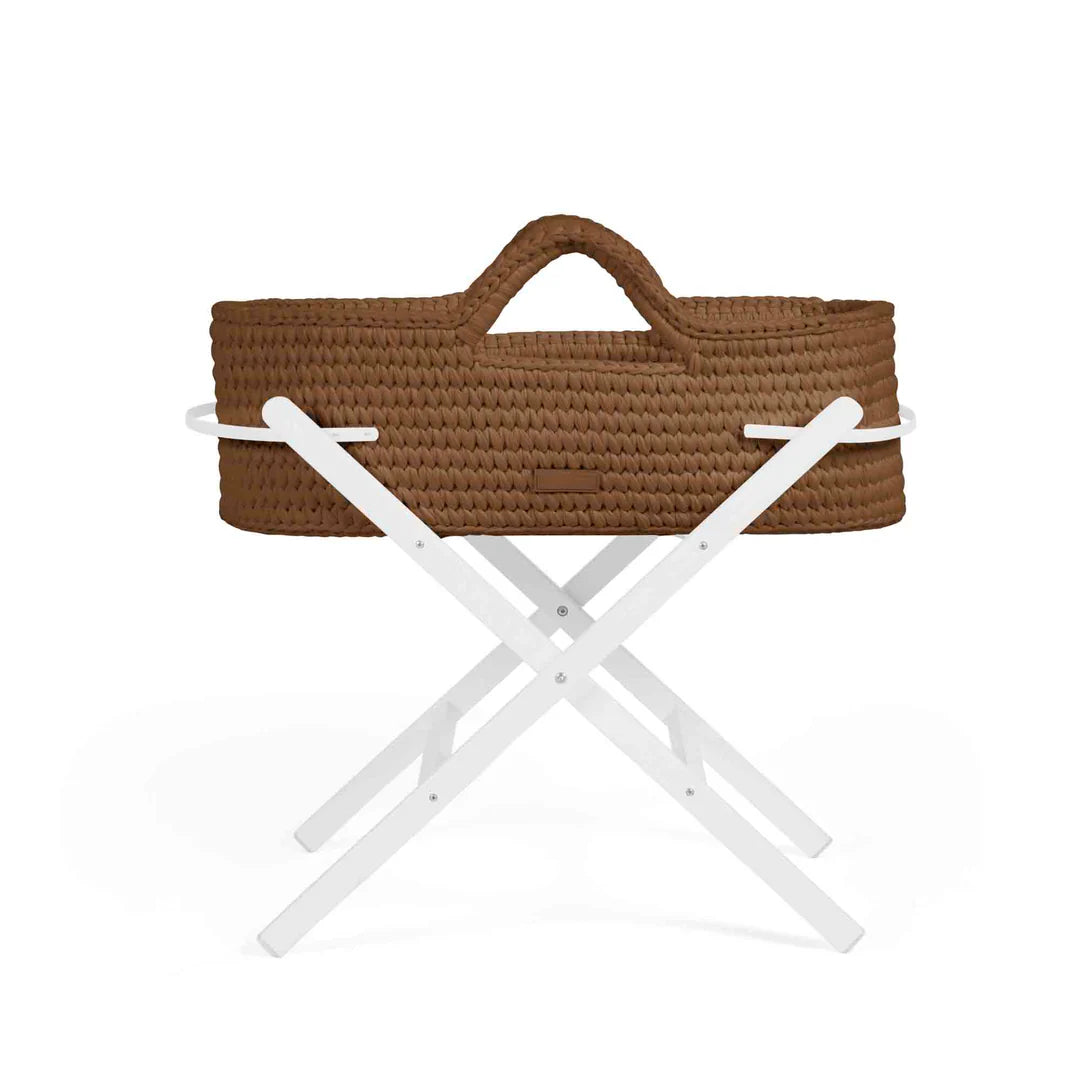Ickle Bubba Nova Basket And Stand Crochet Tawny With White Stand