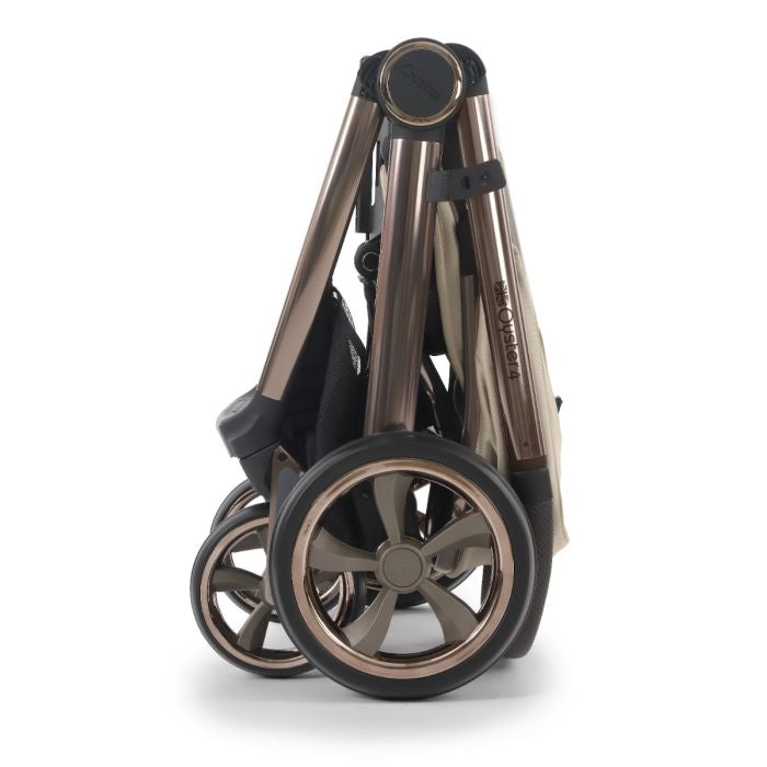 BabyStyle Oyster4 Pushchair Essential 5 Piece Bundle with Cybex Cloud T i-Size Car Seat and Base - Buttermilk