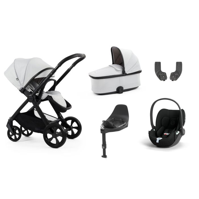 BabyStyle Oyster4 Pushchair Essential 5 Piece Bundle with Cybex Cloud T i-Size Car Seat and Base - Chocolate Velvet