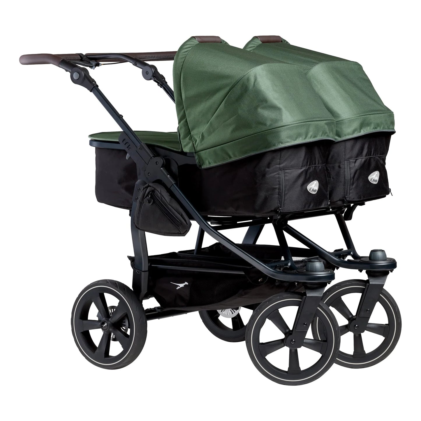 TFK Duo Twin Double Stroller Combi Seat Units - Olive