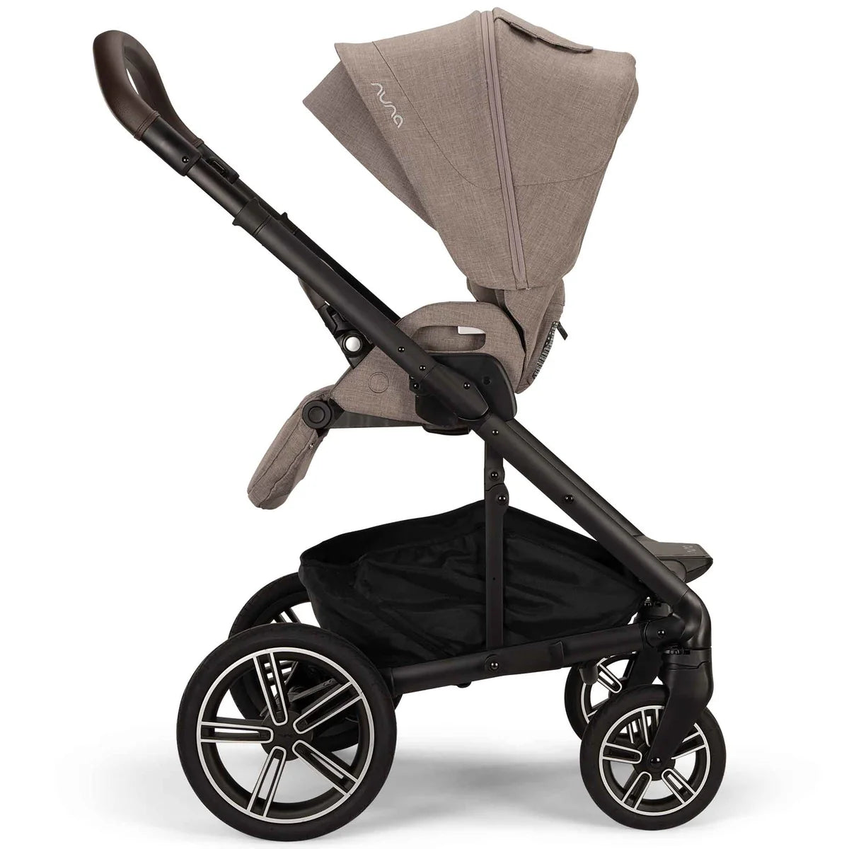 Nuna MIXX Next Pushchair, MIXX Next Carrycot, ARRA Flex Car Seat and BASE Curv Bundle, Cedar