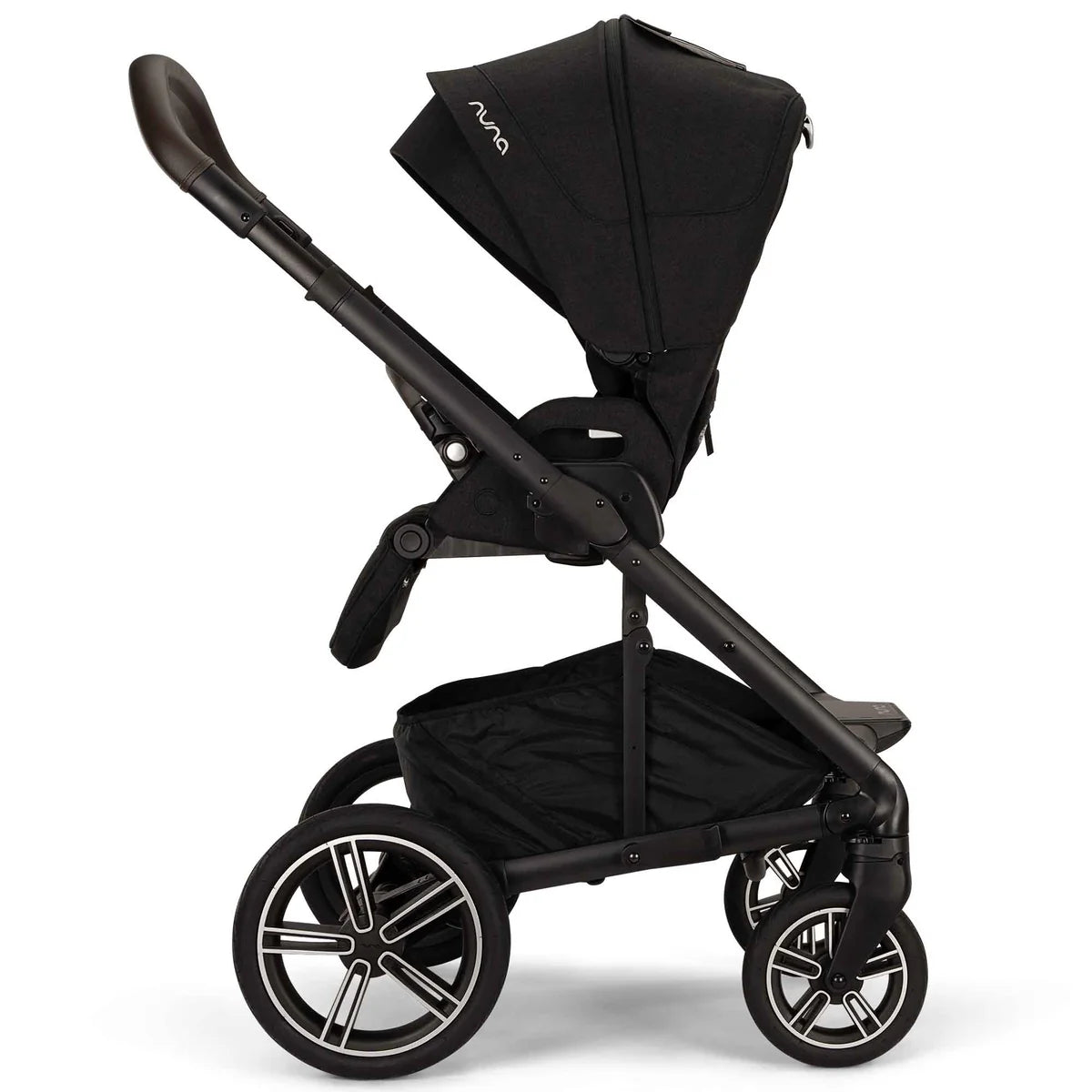 Nuna MIXX Next Pushchair, MIXX Next Carrycot, ARRA Flex Car Seat and BASE Curv Bundle, Caviar