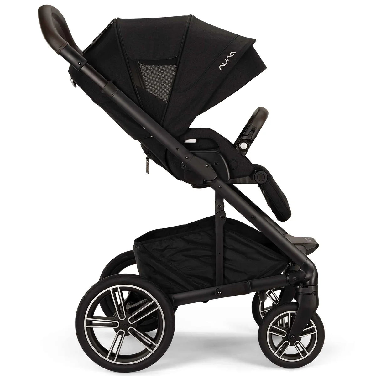 Nuna MIXX Next Pushchair, MIXX Next Carrycot, ARRA Flex Car Seat and BASE Curv Bundle, Caviar