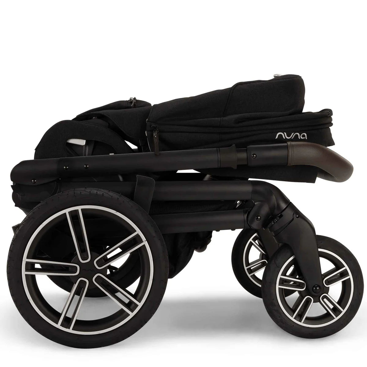 Nuna MIXX Next Pushchair, MIXX Next Carrycot, ARRA Flex Car Seat and BASE Curv Bundle, Caviar