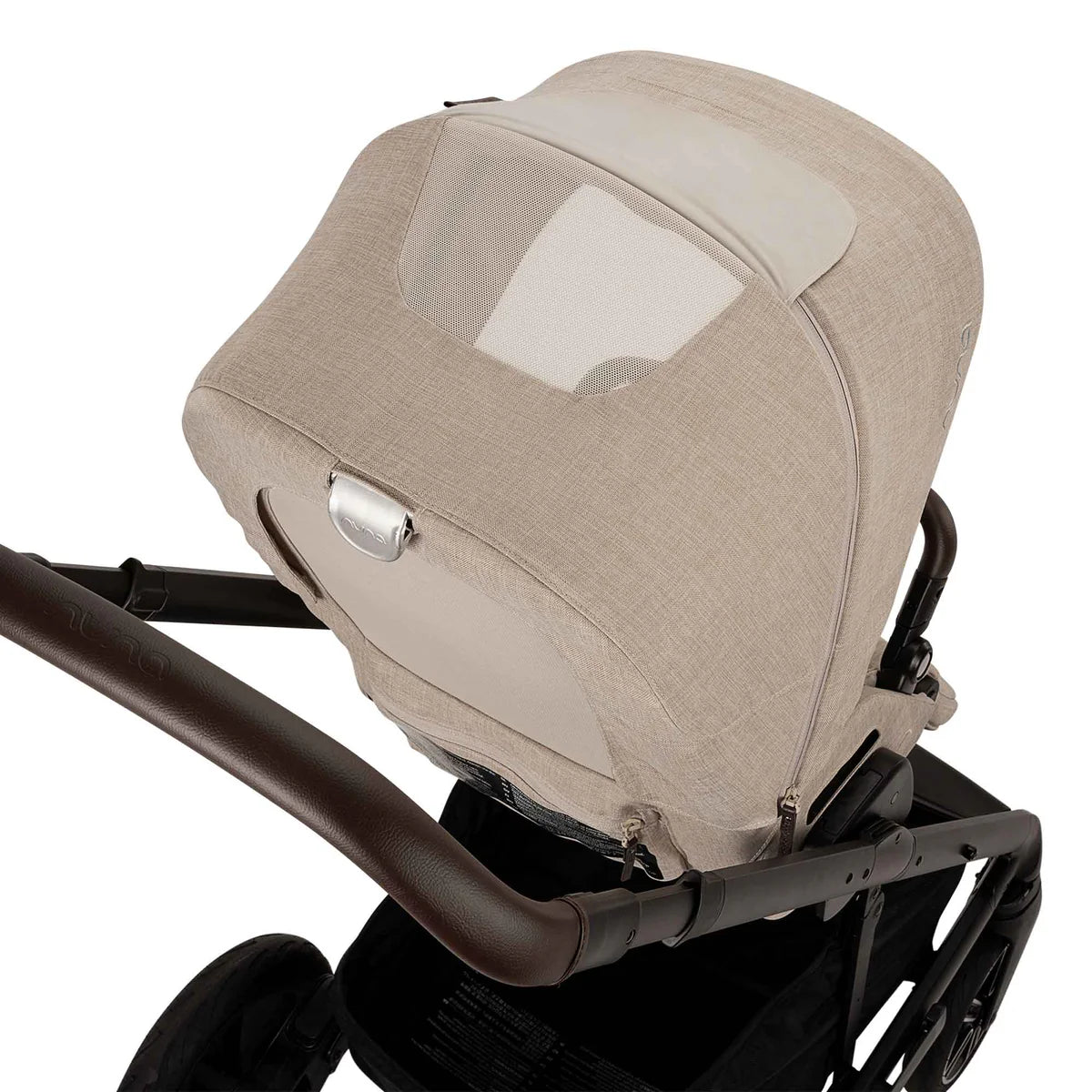 Nuna MIXX Next Pushchair, MIXX Next Carrycot, ARRA Flex Car Seat and BASE Curv Bundle, Biscotti