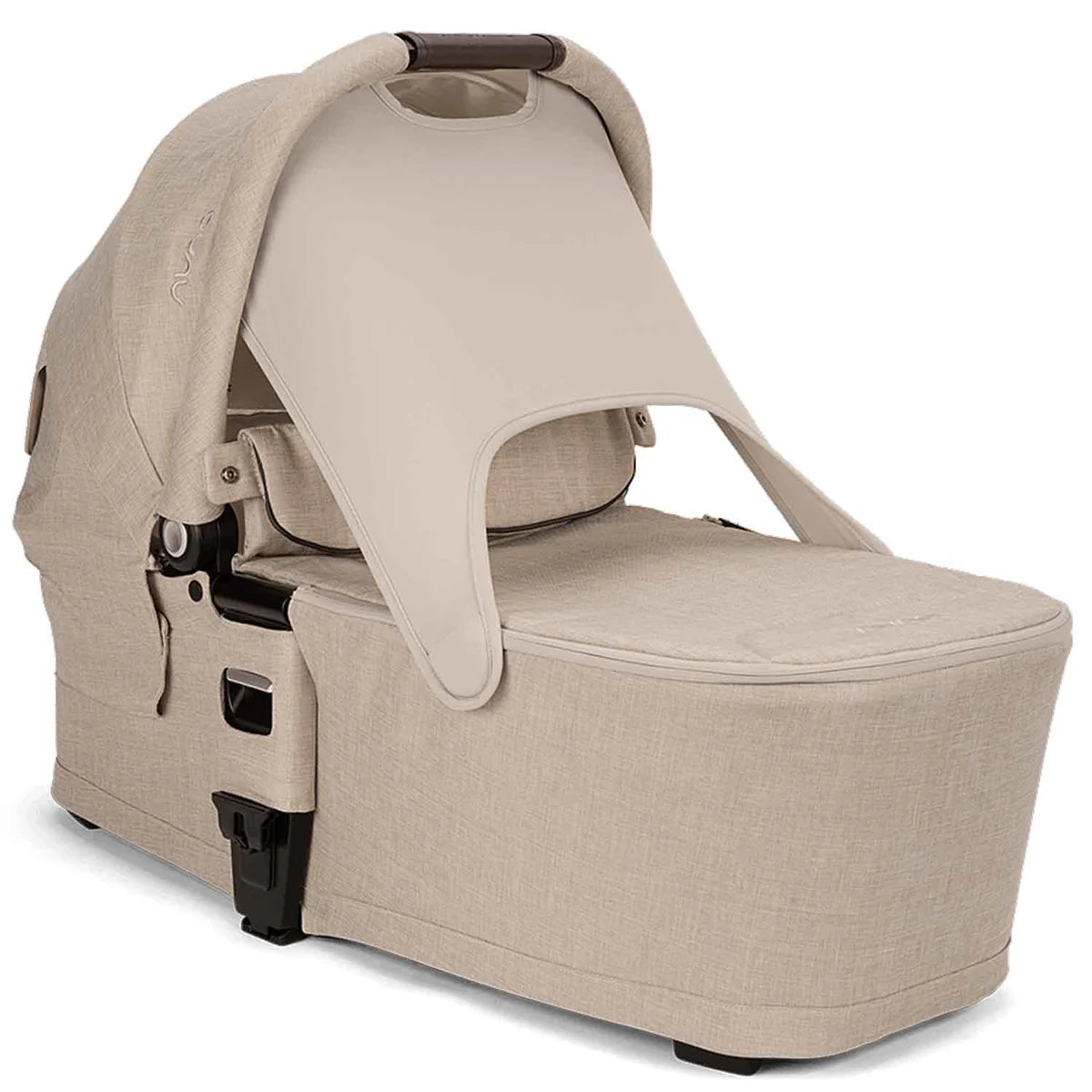 Nuna MIXX Next Pushchair, MIXX Next Carrycot, ARRA Flex Car Seat and BASE Curv Bundle, Biscotti