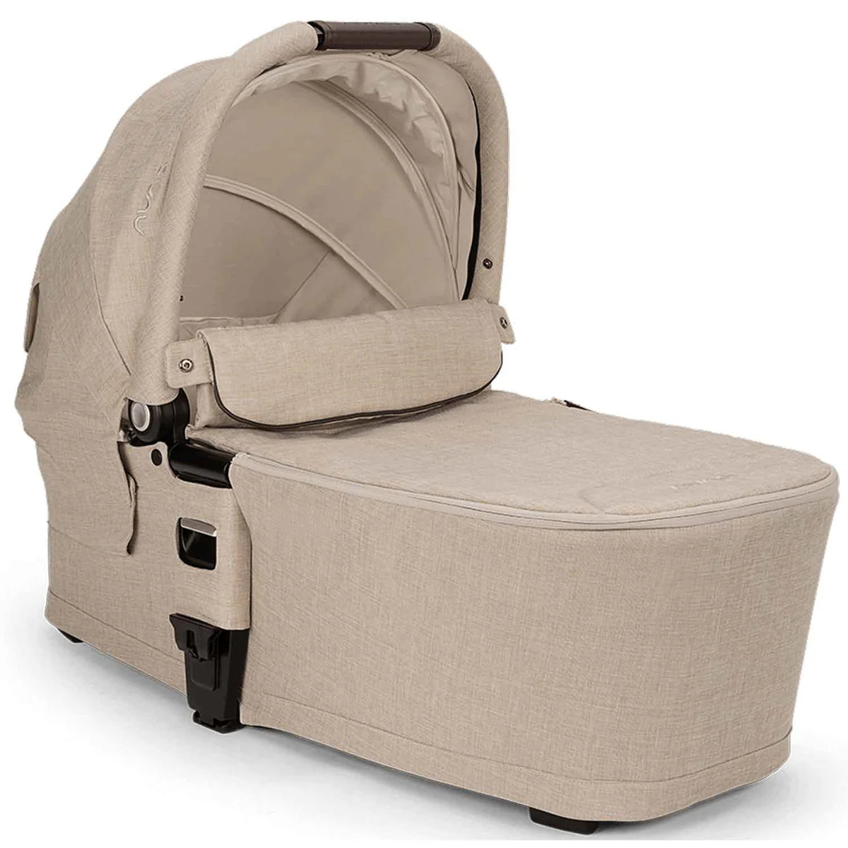 Nuna MIXX Next Pushchair, MIXX Next Carrycot, ARRA Flex Car Seat and BASE Curv Bundle, Biscotti
