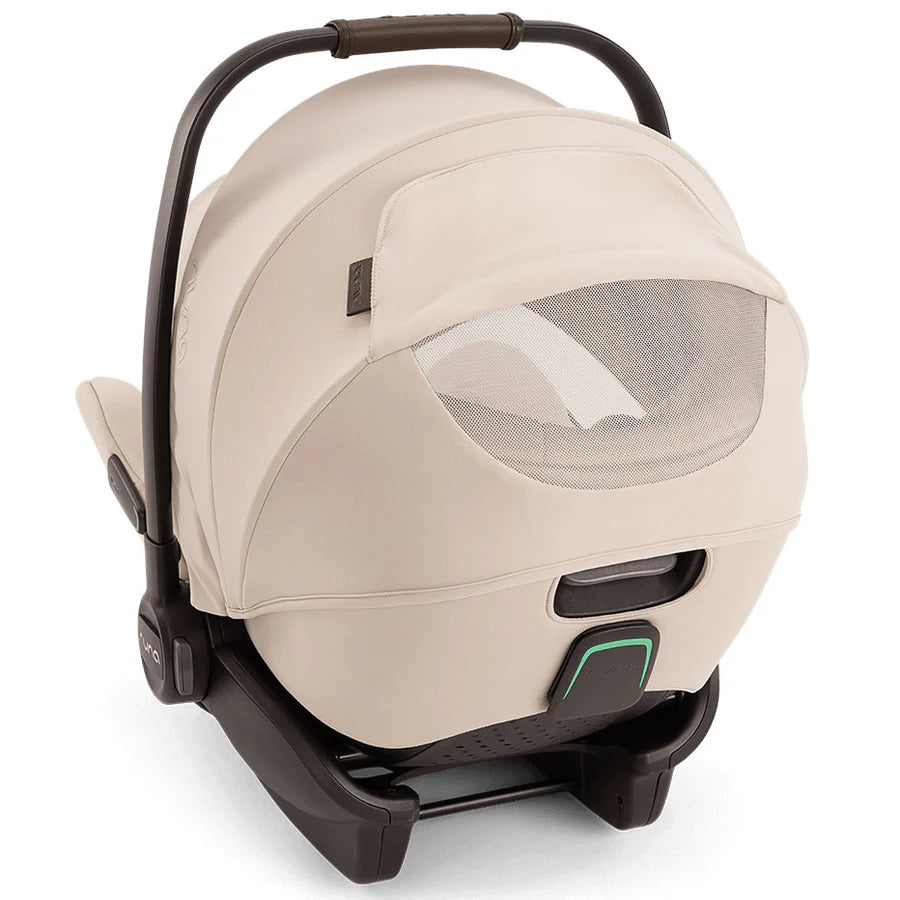 Nuna MIXX Next Pushchair, MIXX Next Carrycot, ARRA Flex Car Seat and BASE Curv Bundle, Biscotti