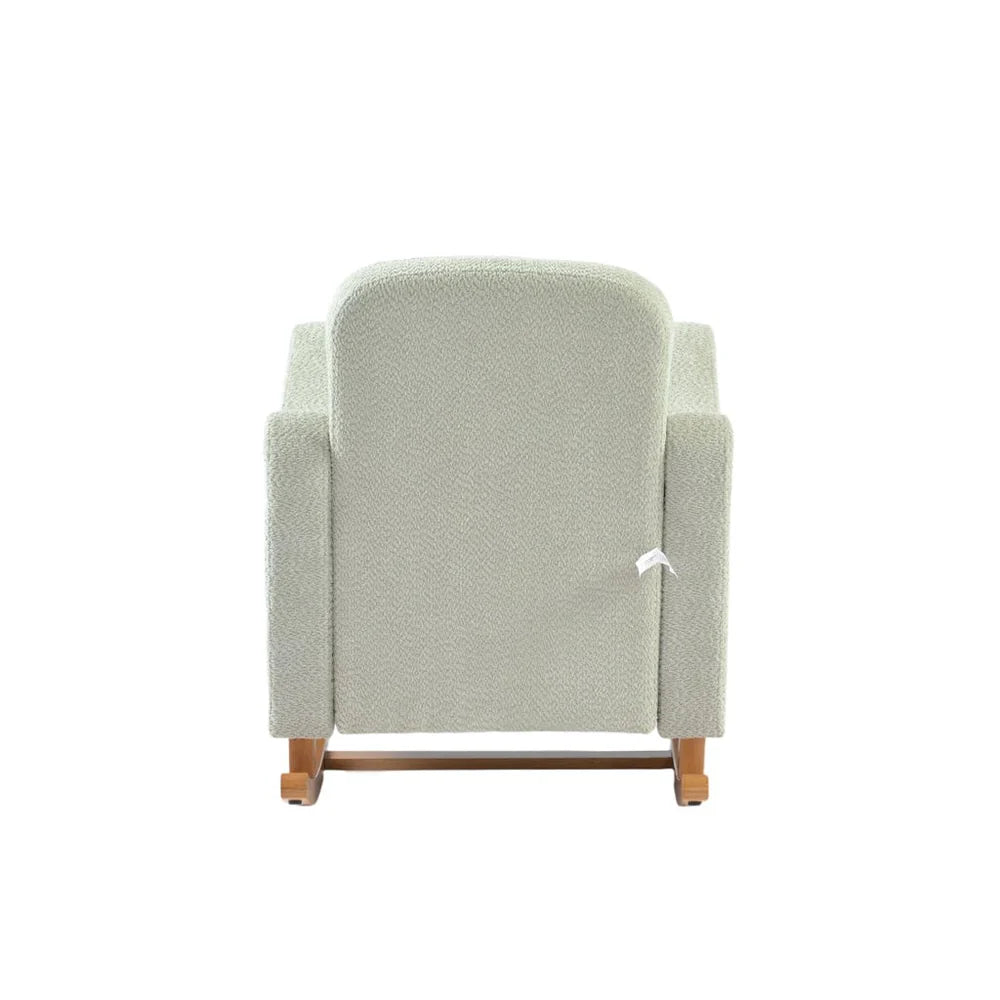 Bebe & Beyond Soother Nursing Chair + Stool – Boucle Collection Sage