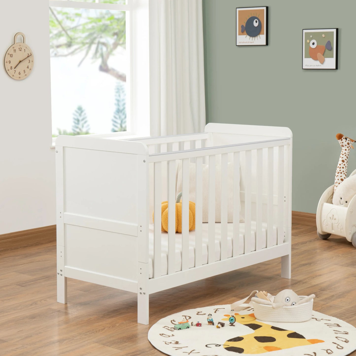 Caro Urban Mini Cot Bed – White