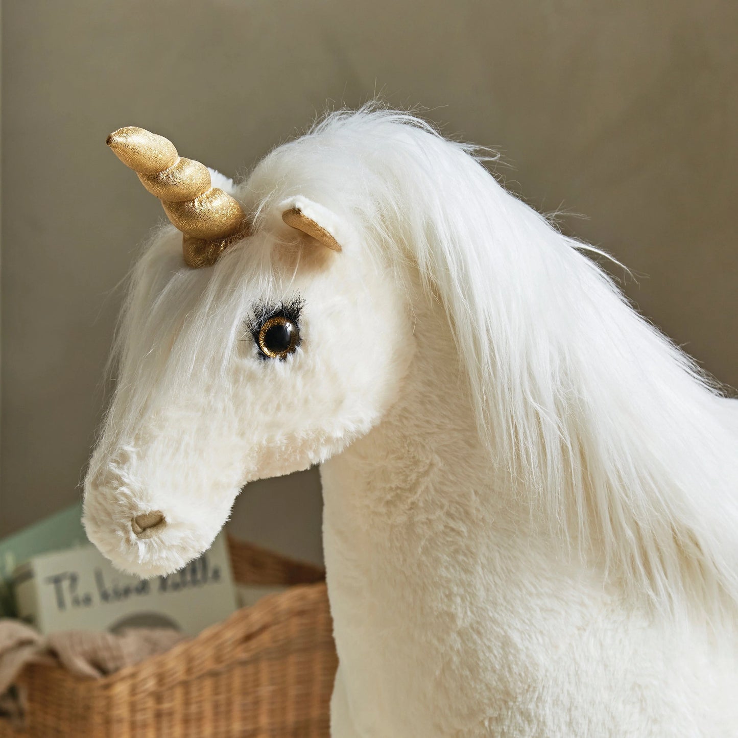 Cuddle Co Standing Unicorn - Gold Dust