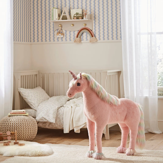 Cuddle Co Standing Unicorn - Rainbow