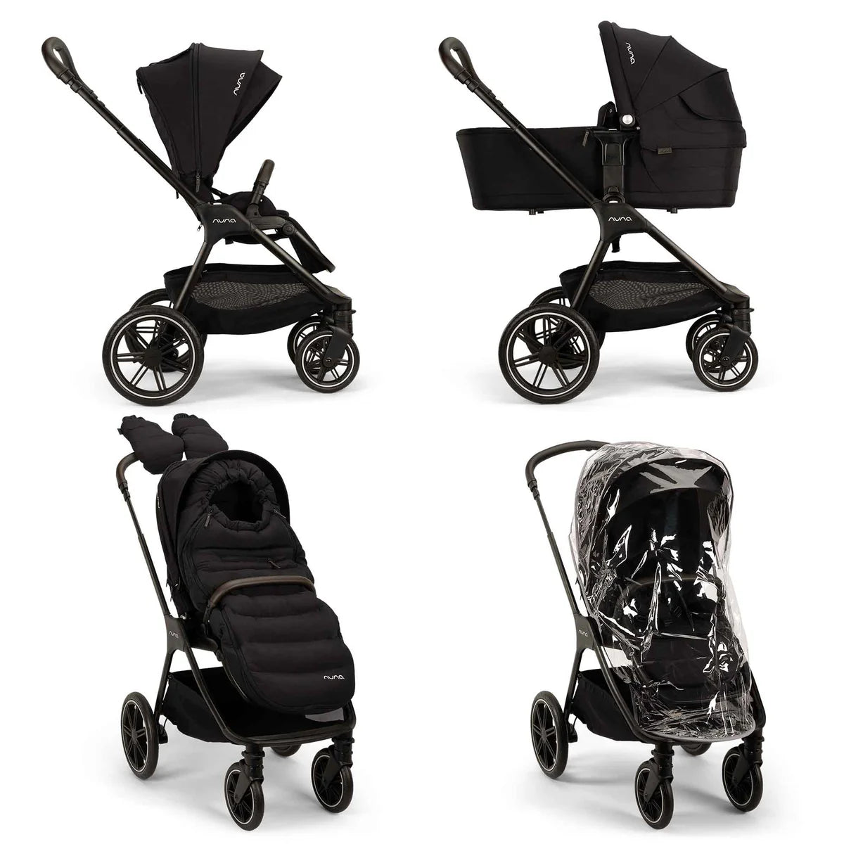 Nuna TRIV lx All Seasons Pushchair Set, Caviar