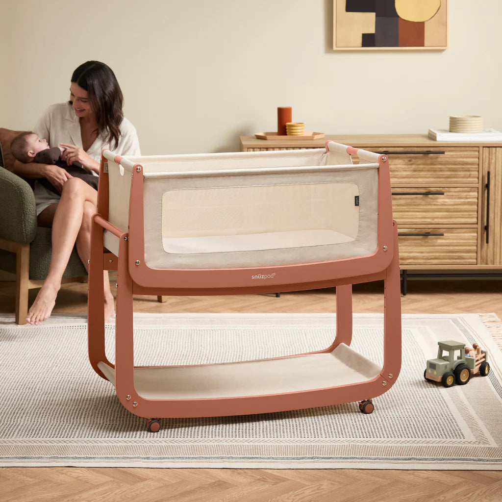 SnuzPod5 Bedside Crib Terracota