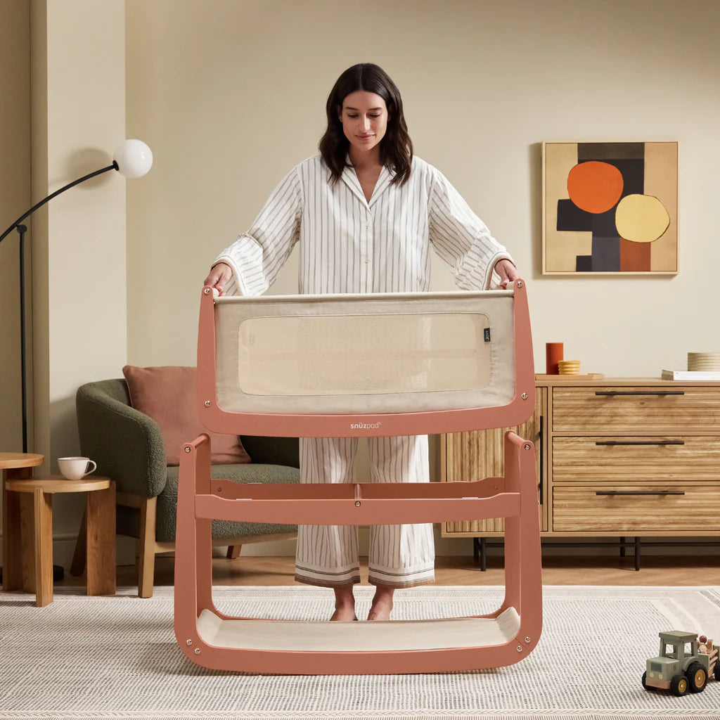 SnuzPod5 Bedside Crib Terracota