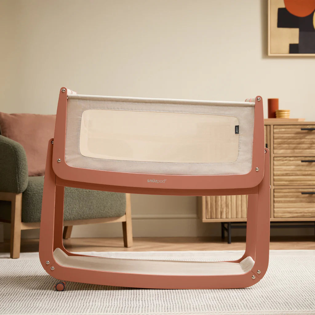 SnuzPod5 Bedside Crib Terracota