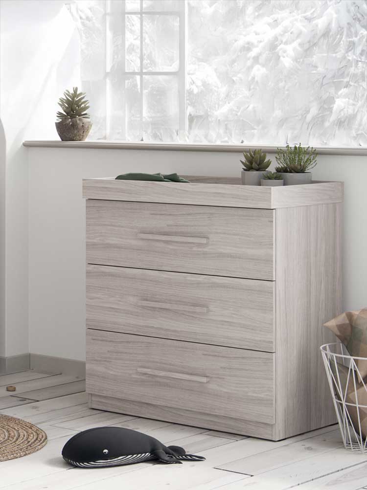 Little Acorns Amalfi Dresser-changer Grey Ash