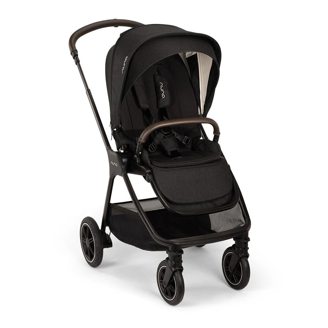 TRIV next Pushchair, LYTL Carrycot and PIPA Urbn Car Seat Travel Bundle Caviar