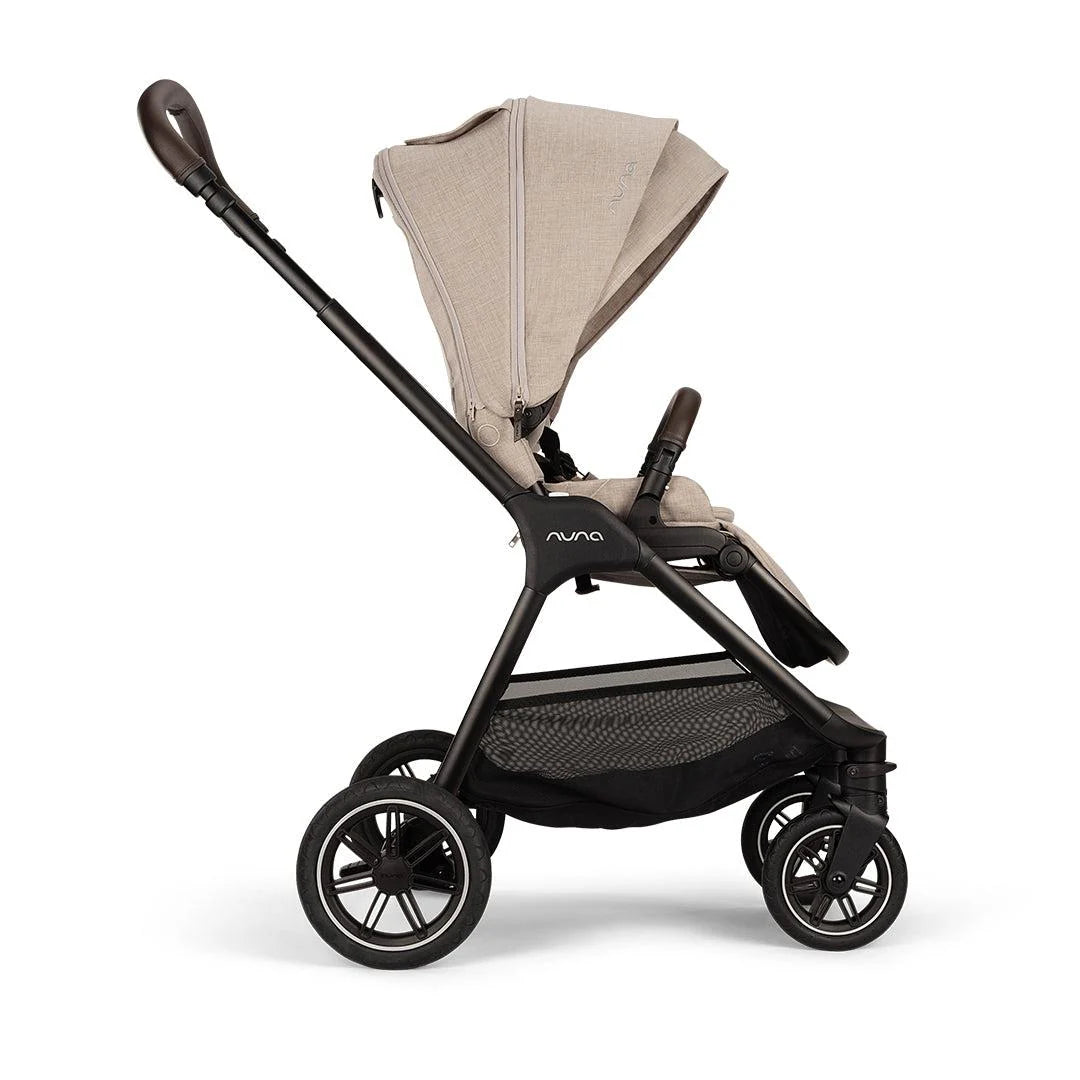 TRIV next Pushchair, LYTL Carrycot and PIPA Urbn Car Seat Travel Bundle Biscotti