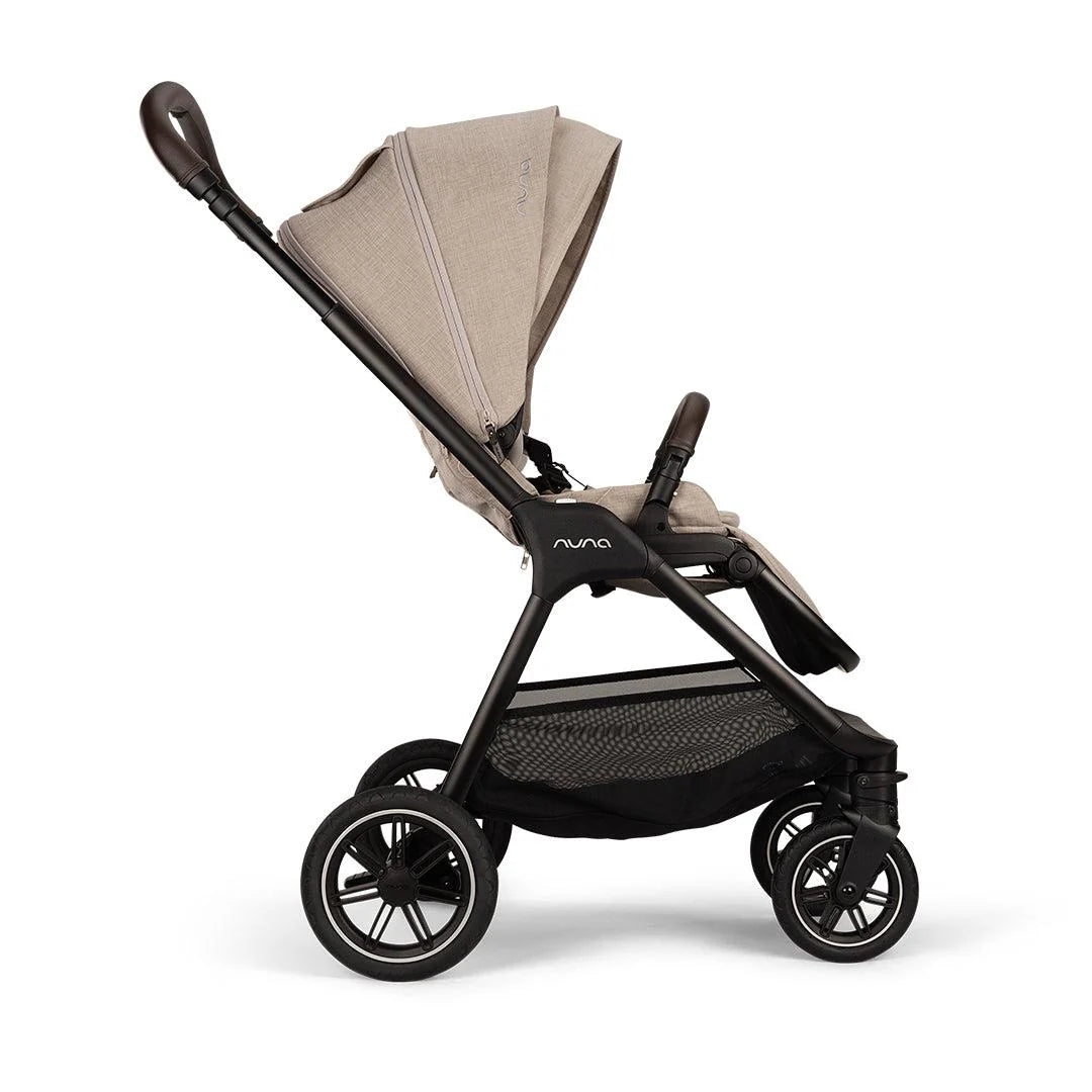 TRIV next Pushchair, LYTL Carrycot and PIPA Urbn Car Seat Travel Bundle Biscotti