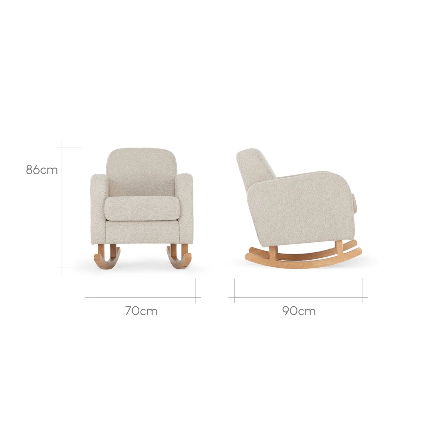 Etta Nursing Chair - Boucle Mushroom Pre Order Mid Feb Delivery