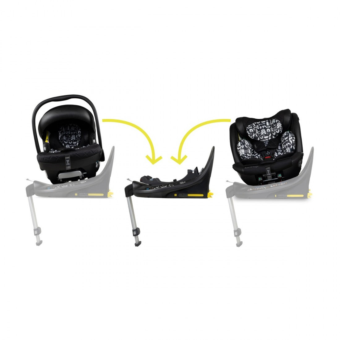 Cosatto Wow 3 Rotating All Stage Family Bundle, Silhouette