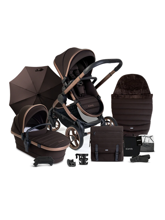 iCandy Peach 7 Pushchair & Accessories Bundle,  Pecan