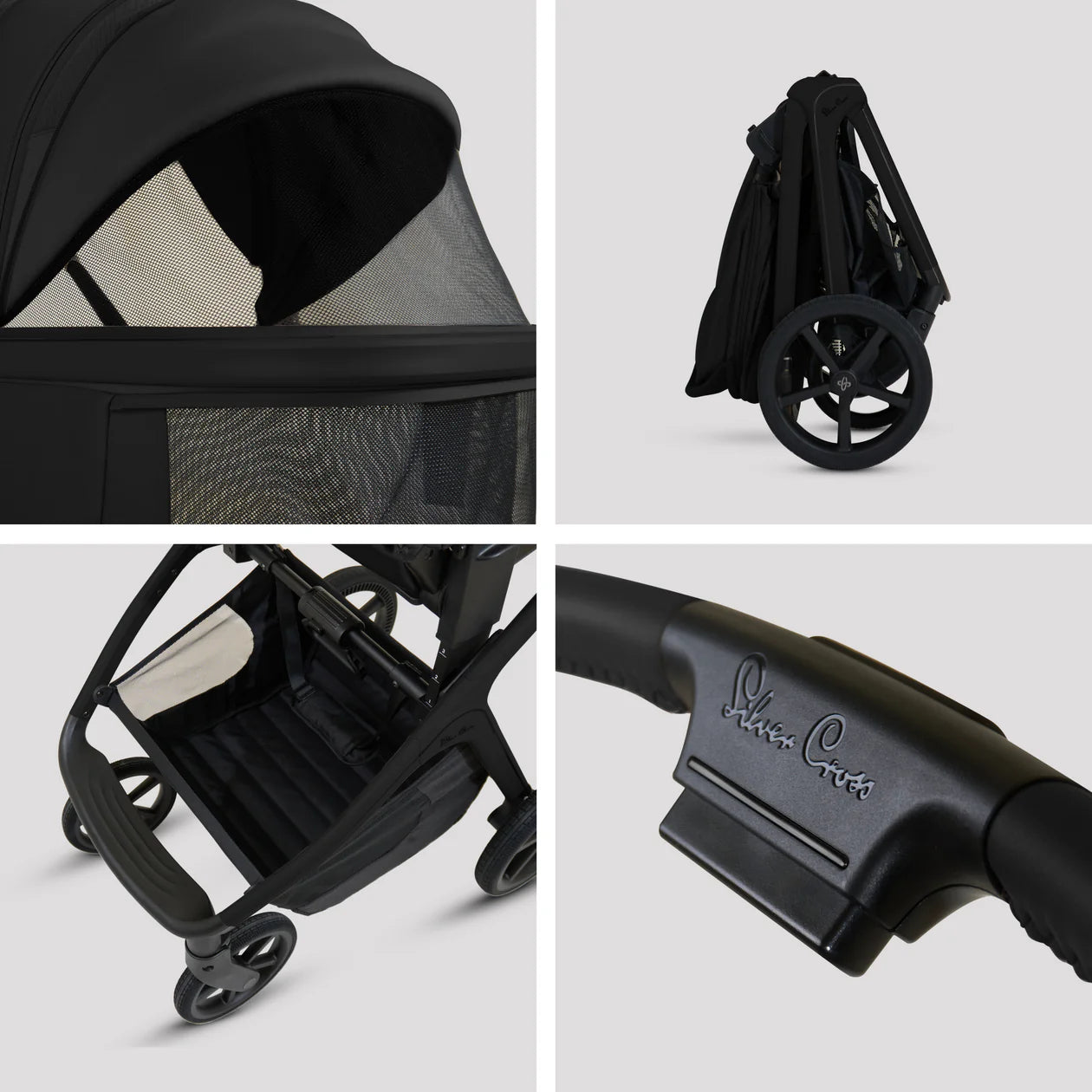 Silver Cross Cove Onyx Travel System Ultimate 360 Infant Carrier Bundle (10 piece)