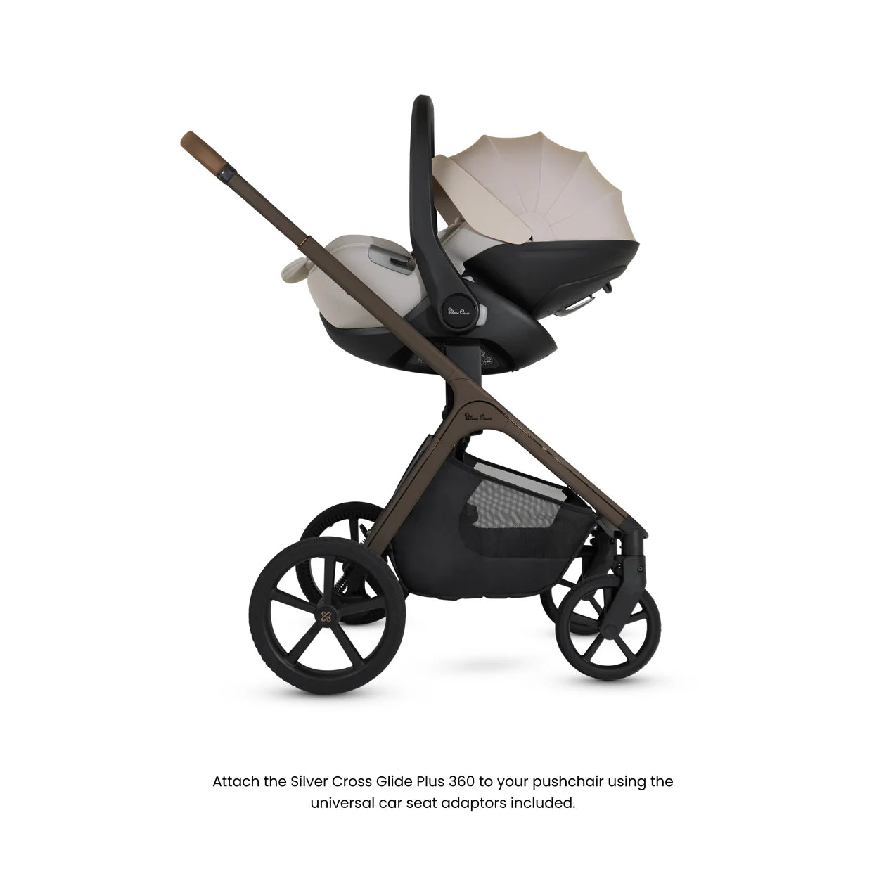 Silver Cross Cove Champagne Travel System Ultimate 360 Family Car Seat Bundle (11 piece)