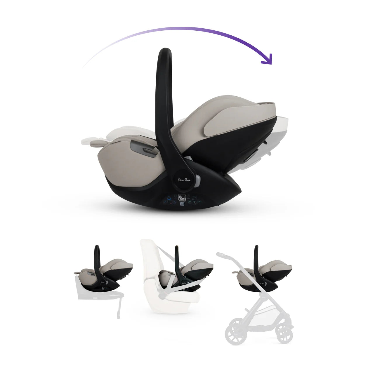 Silver Cross Cove Maple Travel System Ultimate 360 Family Car Seat Bundle (11 piece)